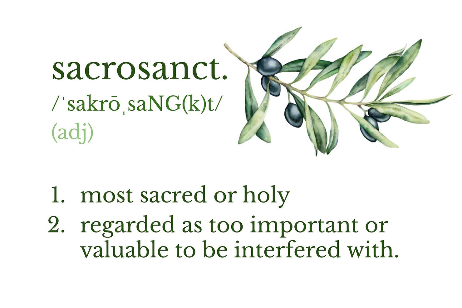 sacrosanct. – sacrosanct.